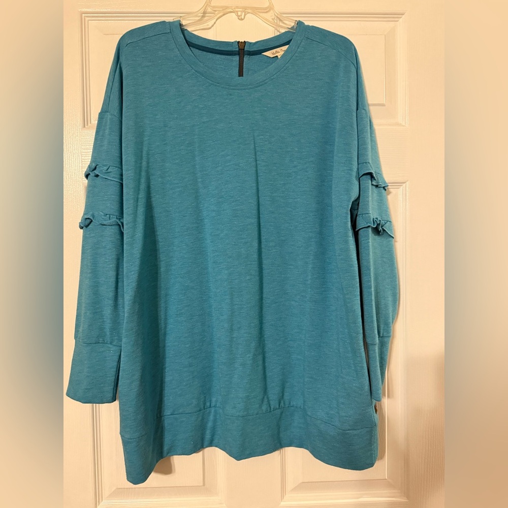 Matilda Jane Blue Ruffle Sleeve Sweatshirt